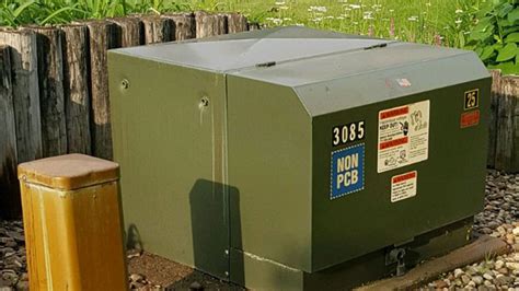 electric box damaged by car accident in the front yard|transformer box safety issues.